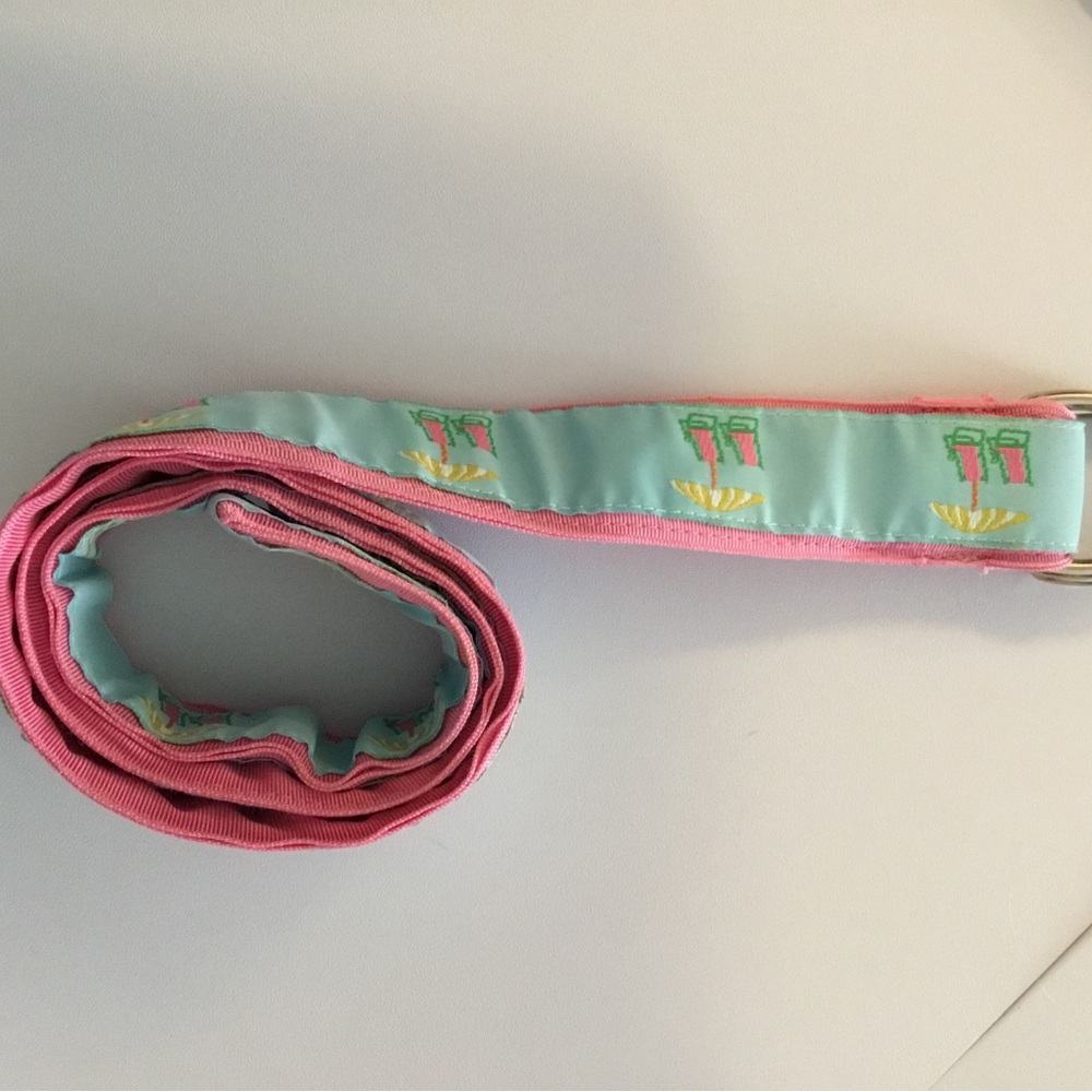 Pink and Aqua Ribbon Belt